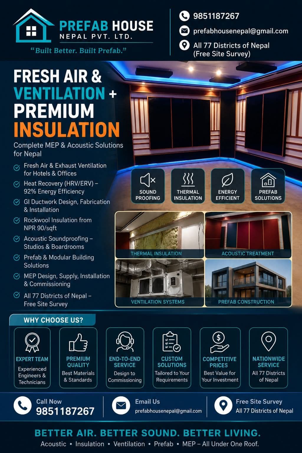 Insulation and Building Service in Kathmandu, Nepal