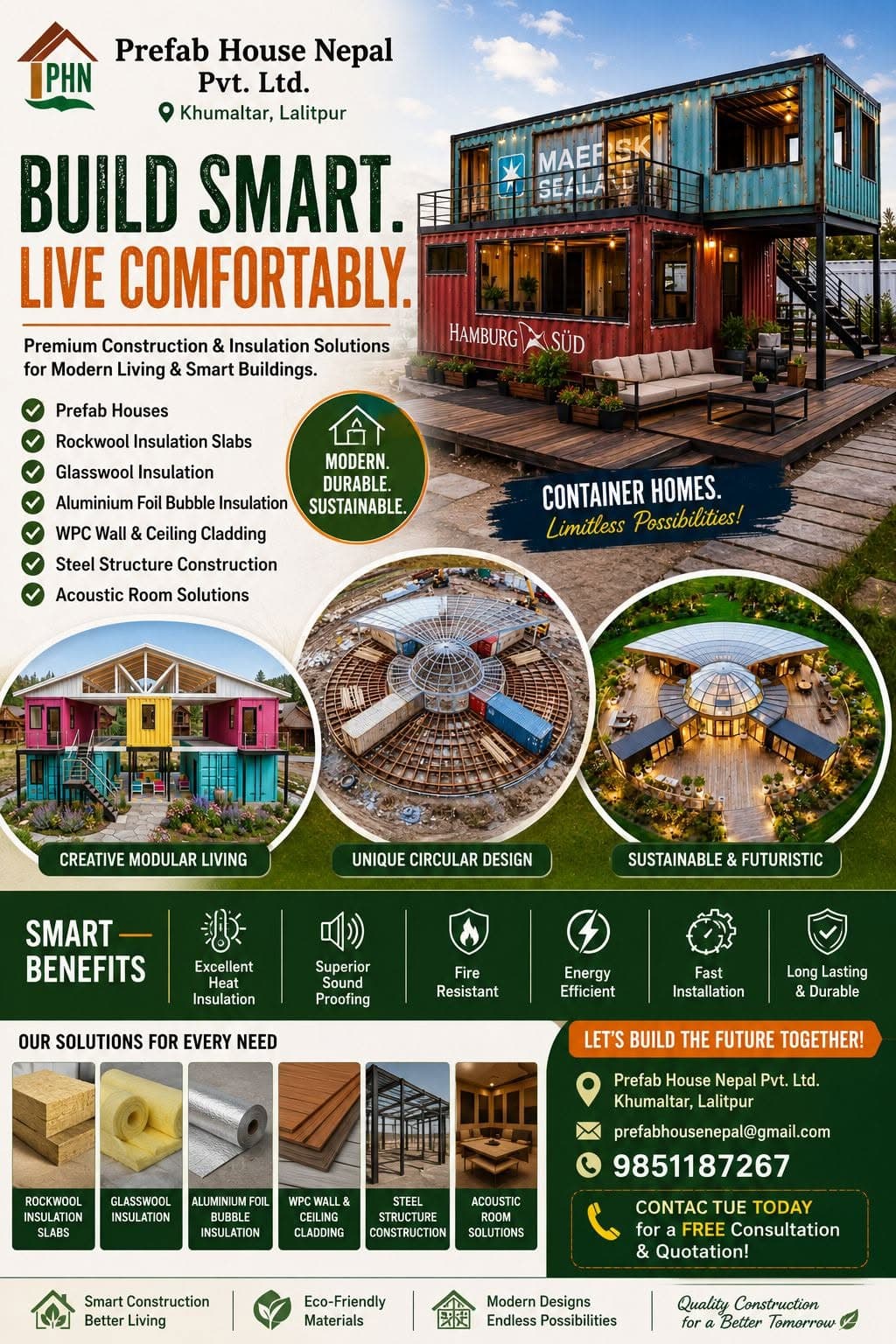 Build Smart, Live Comfortably — Container & Circular Concepts