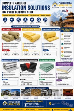 Prefab House Nepal — Premium Insulation Solutions for Comfort & Energy Efficiency